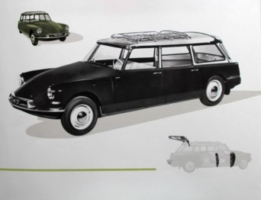 Citroen ID 19 Commerciale Modelprogram 1961 Carbrochure (3449)